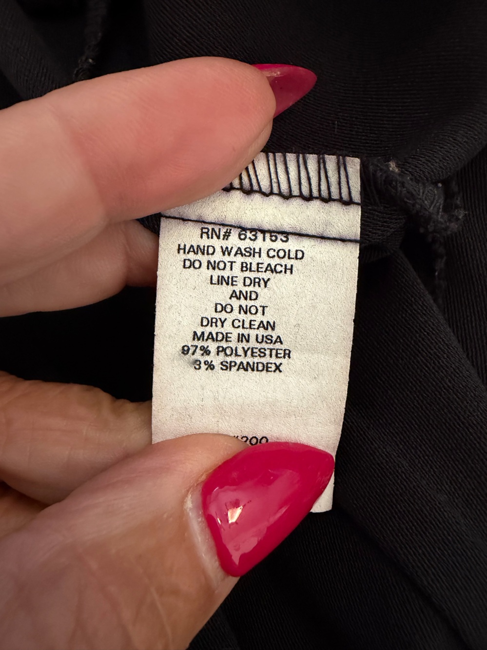 #871 CDC Black Sleeveless Midi Dress with Butterflies on shoulder. Made in USA - Picture 8 of 8